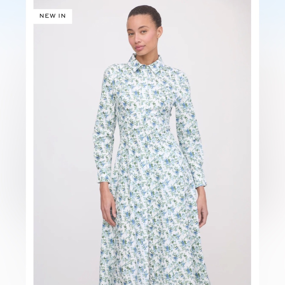 Hill House Home The Alandra Dress in English Daisy Blue White
Size Large - Picture 9 of 9